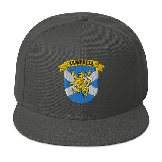 Campbell Clan Shield Embroidered Snapback Hat