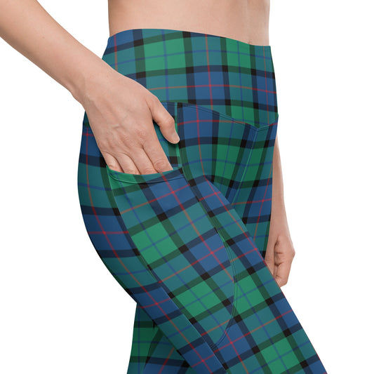 Flower of Scotland Tartan Leggings with pockets