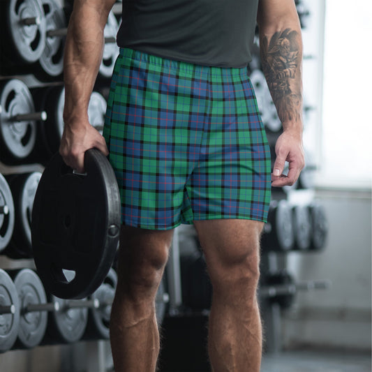 Flower of Scotland Tartan Men's Athletic Shorts
