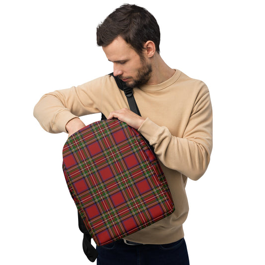 Royal Stewart Tartan Minimalist Backpack