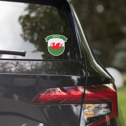 Wales Shield Bubble-free stickers